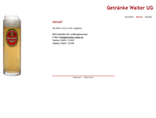 Tablet Screenshot of getraenke-walter.de